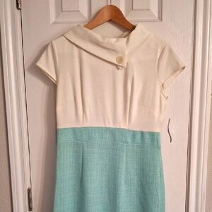AA Studio Cream and Mint Dress